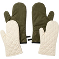 Nvvk Removable-Liner Canvas Oven Mitts 35 cm Olive Pair - Product view