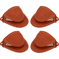 Nvvk Silicone Pinch Oven Mitts Set of 4 Rust - Product view