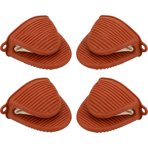 Nvvk Silicone Pinch Oven Mitts Set of 4 Rust - Product view