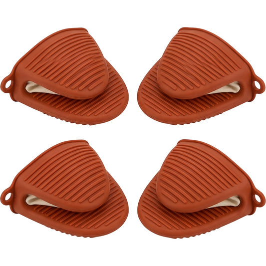 Nvvk Silicone Pinch Oven Mitts Set of 4 Rust - Product view